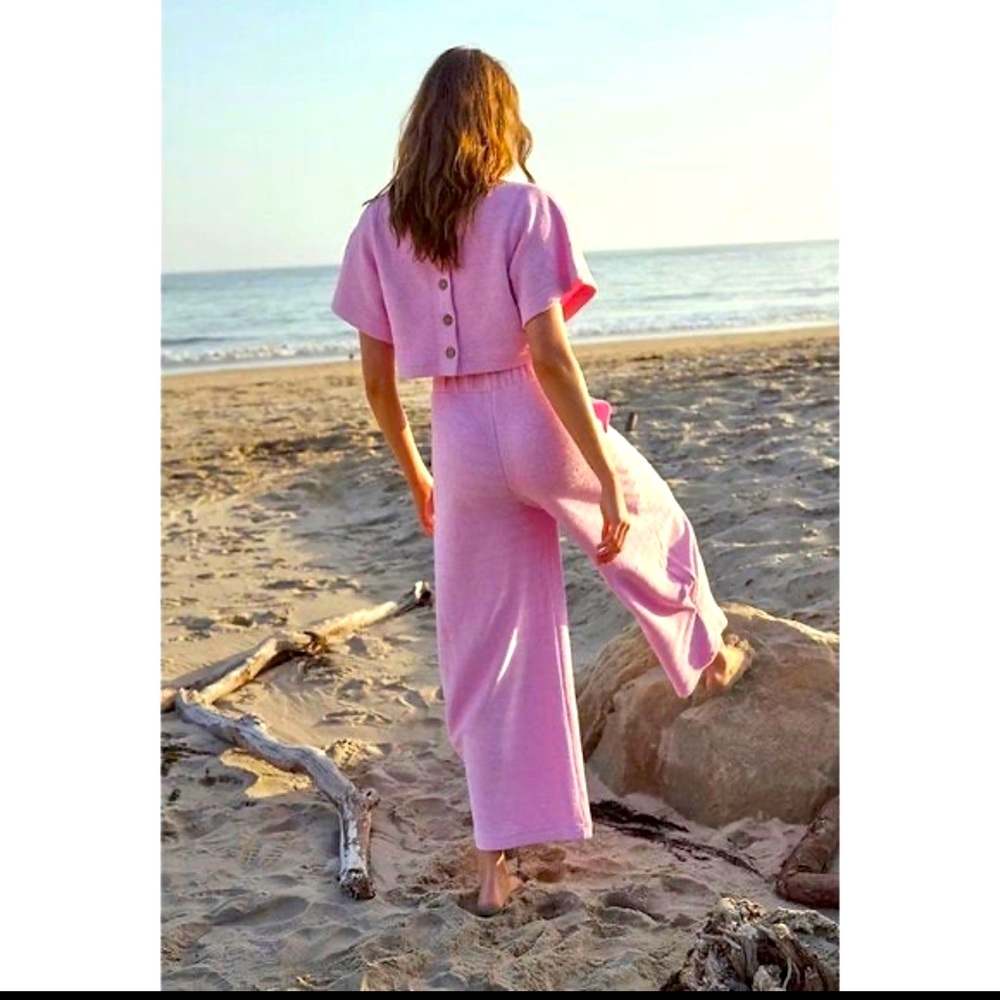 Free People Changing Tides Set in Pink Rose Color Size: XL